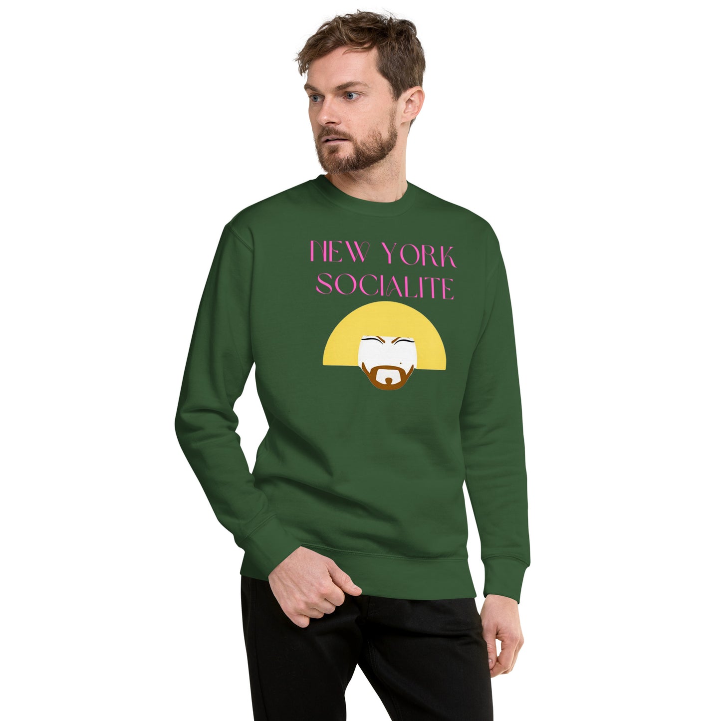 New York Socialite Helen Unisex Premium Sweatshirt