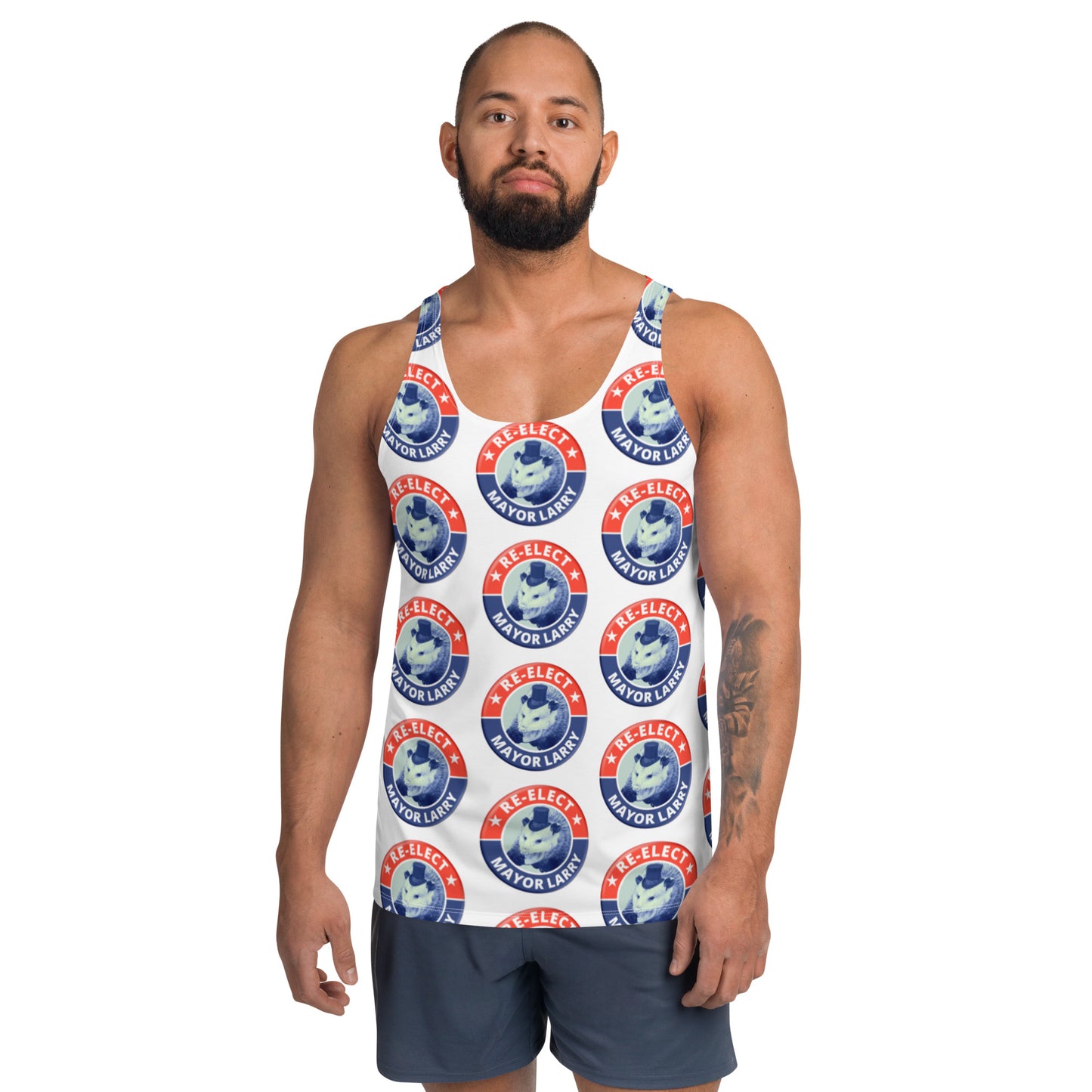 Re-Elect Mayor Larry Unisex Tank Top