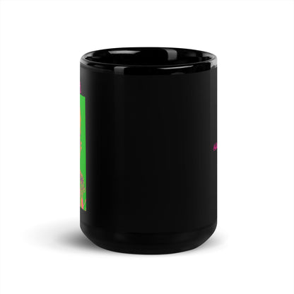 Loretta Acid Trip Black Glossy Mug