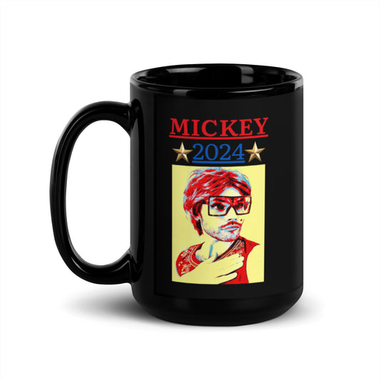 Mickey 2024 Black Glossy Mug
