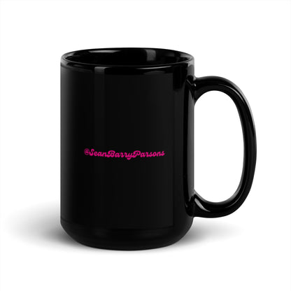 Loretta Acid Trip Black Glossy Mug