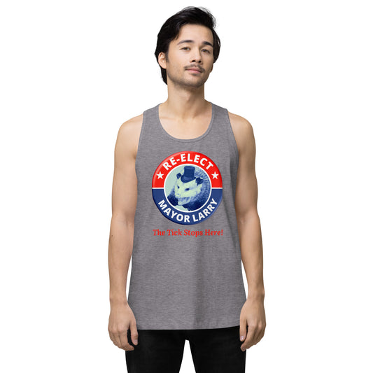 Re-Elect Mayor Larry Men’s premium tank top