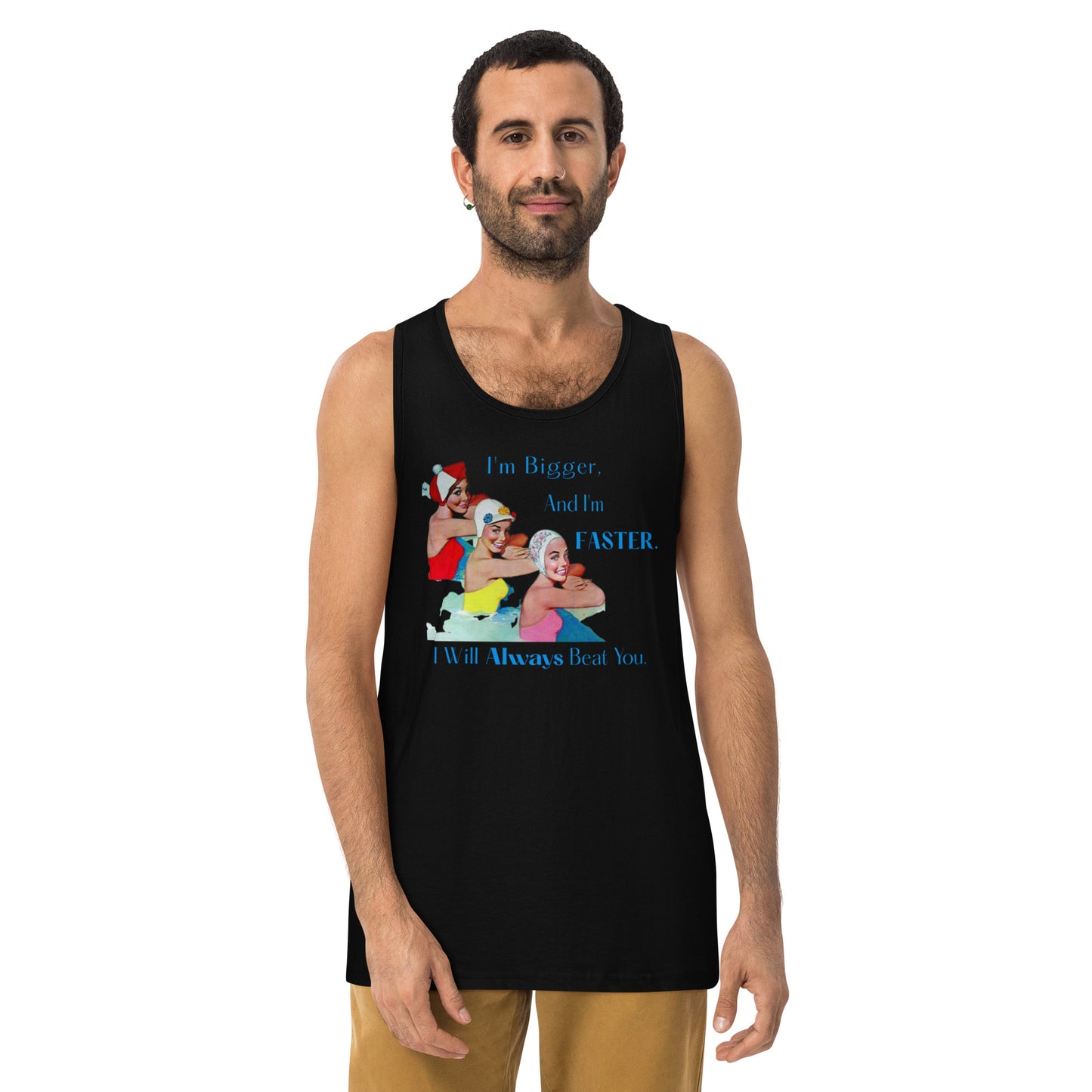 Bigger & Faster Men’s premium tank top