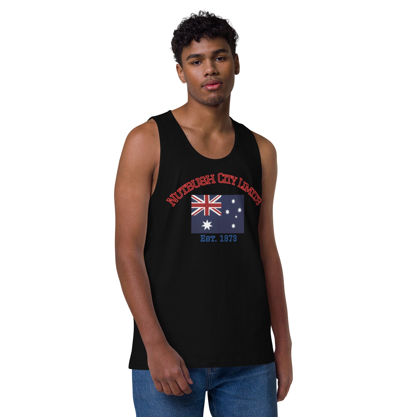 Nutbush City Limits Men’s premium tank top