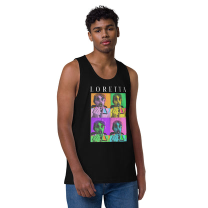 Pop Loretta Men’s premium tank top