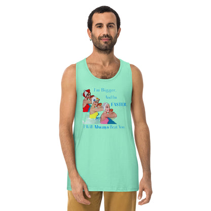 Bigger & Faster Men’s premium tank top