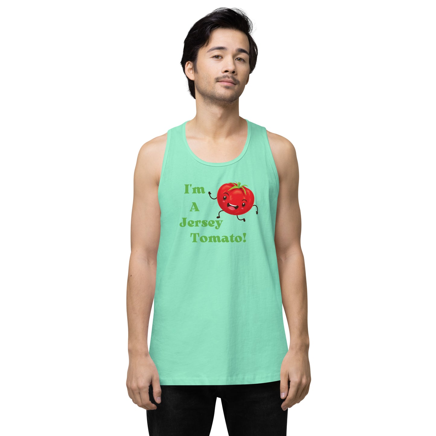 Jersey Tomato Men’s premium tank top