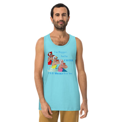 Bigger & Faster Men’s premium tank top