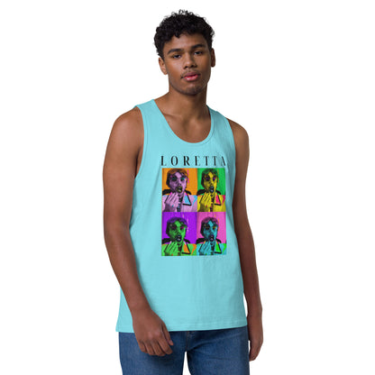 Pop Loretta Men’s premium tank top