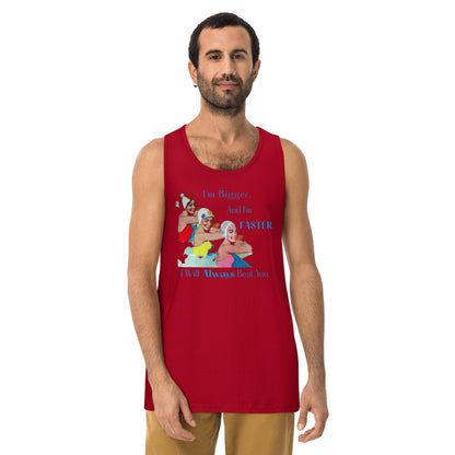 Bigger & Faster Men’s premium tank top