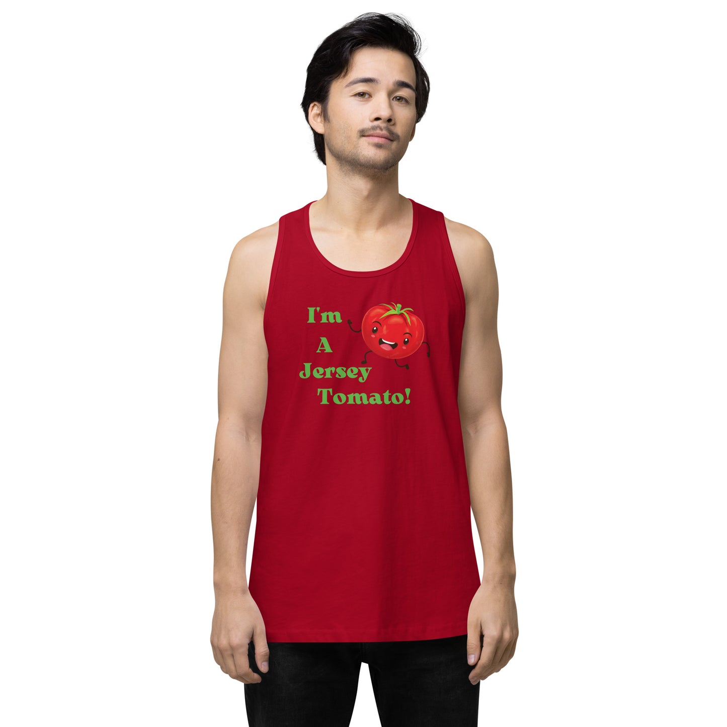 Jersey Tomato Men’s premium tank top