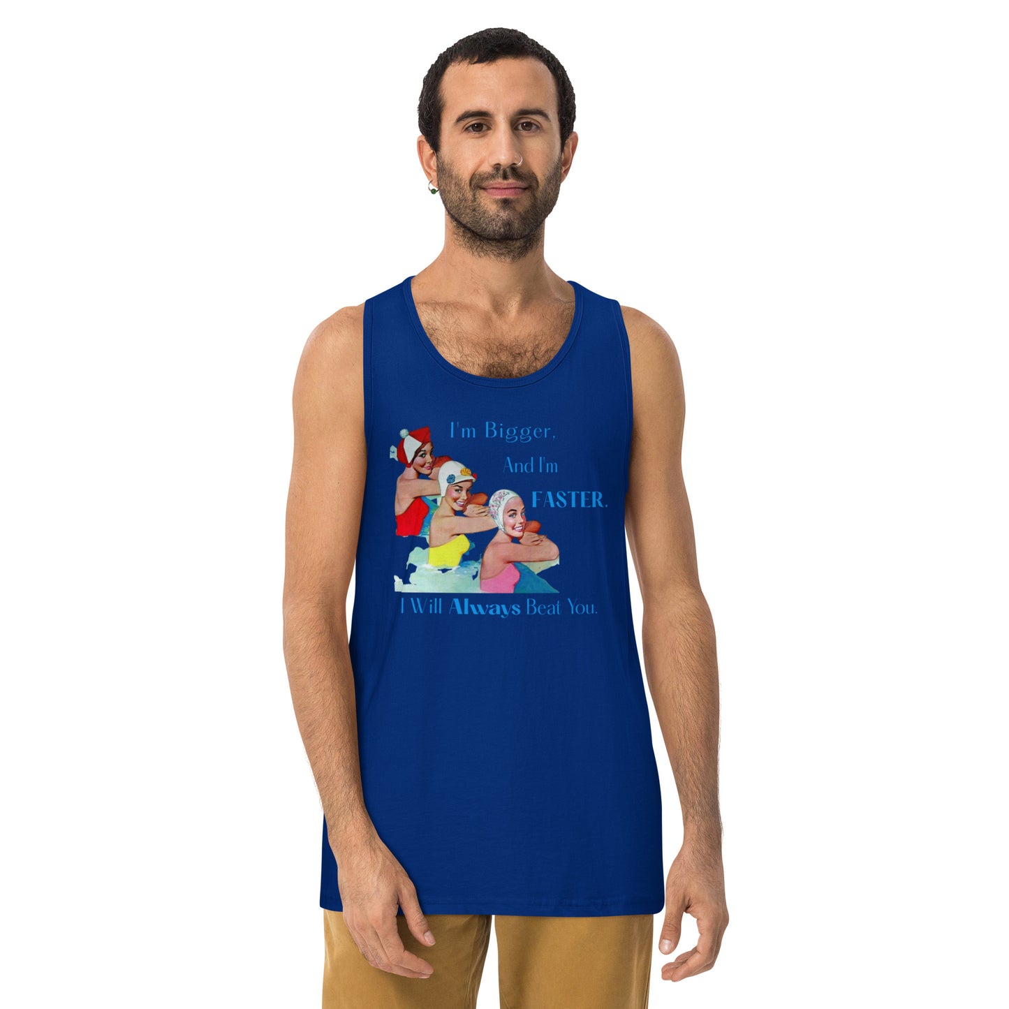 Bigger & Faster Men’s premium tank top