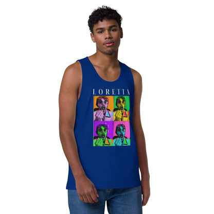 Pop Loretta Men’s premium tank top