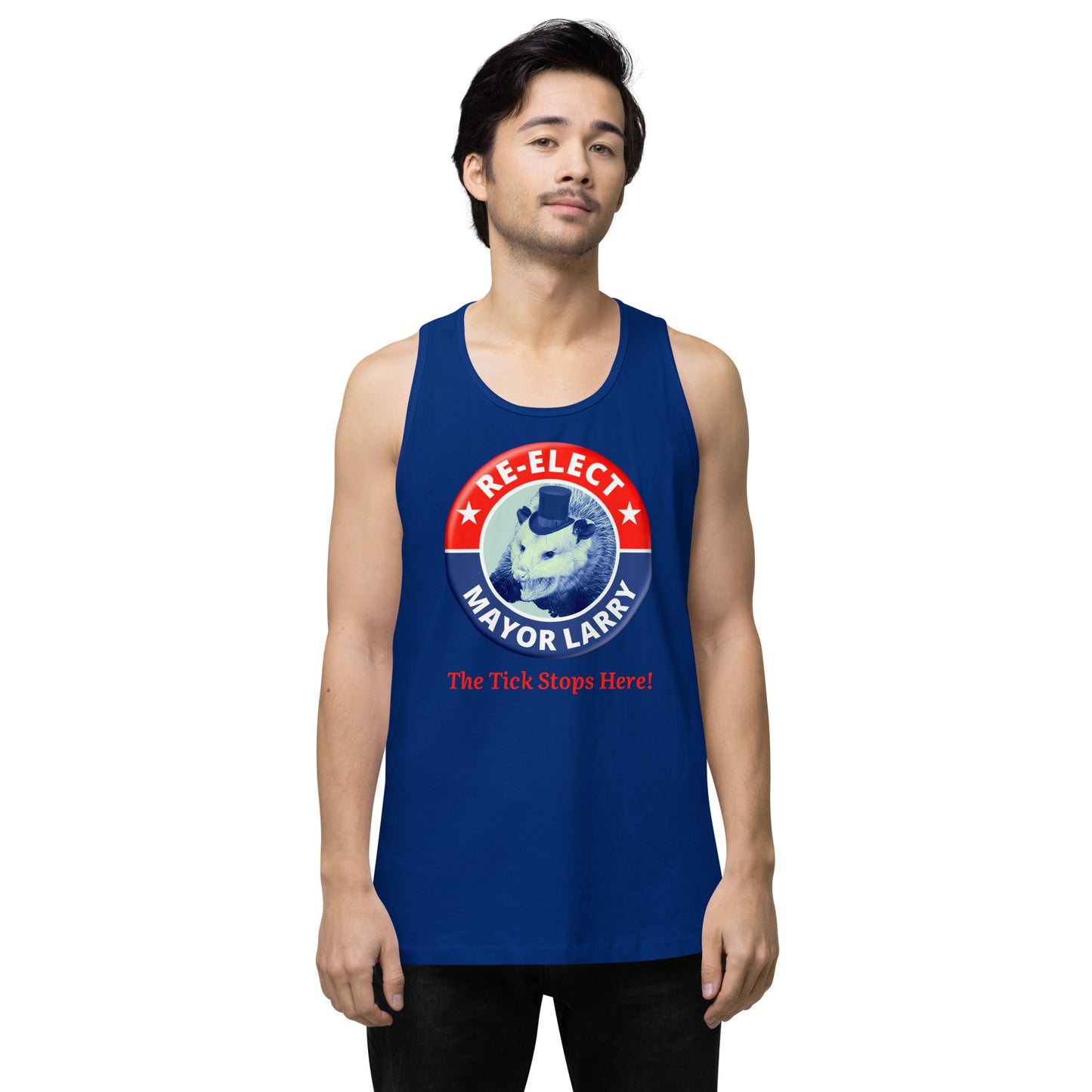 Re-Elect Mayor Larry Men’s premium tank top