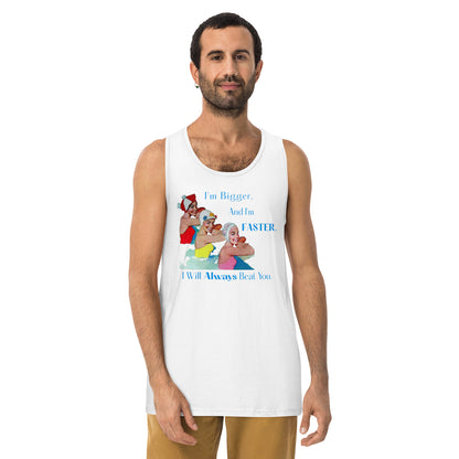 Bigger & Faster Men’s premium tank top