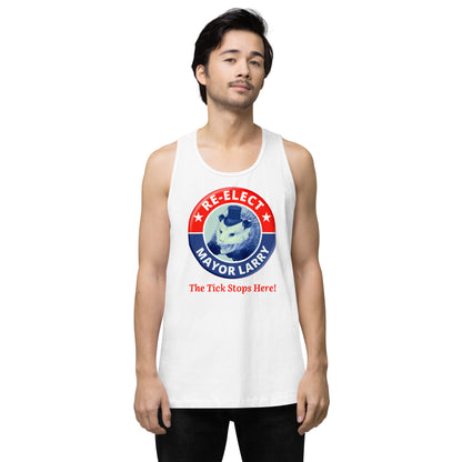 Re-Elect Mayor Larry Men’s premium tank top