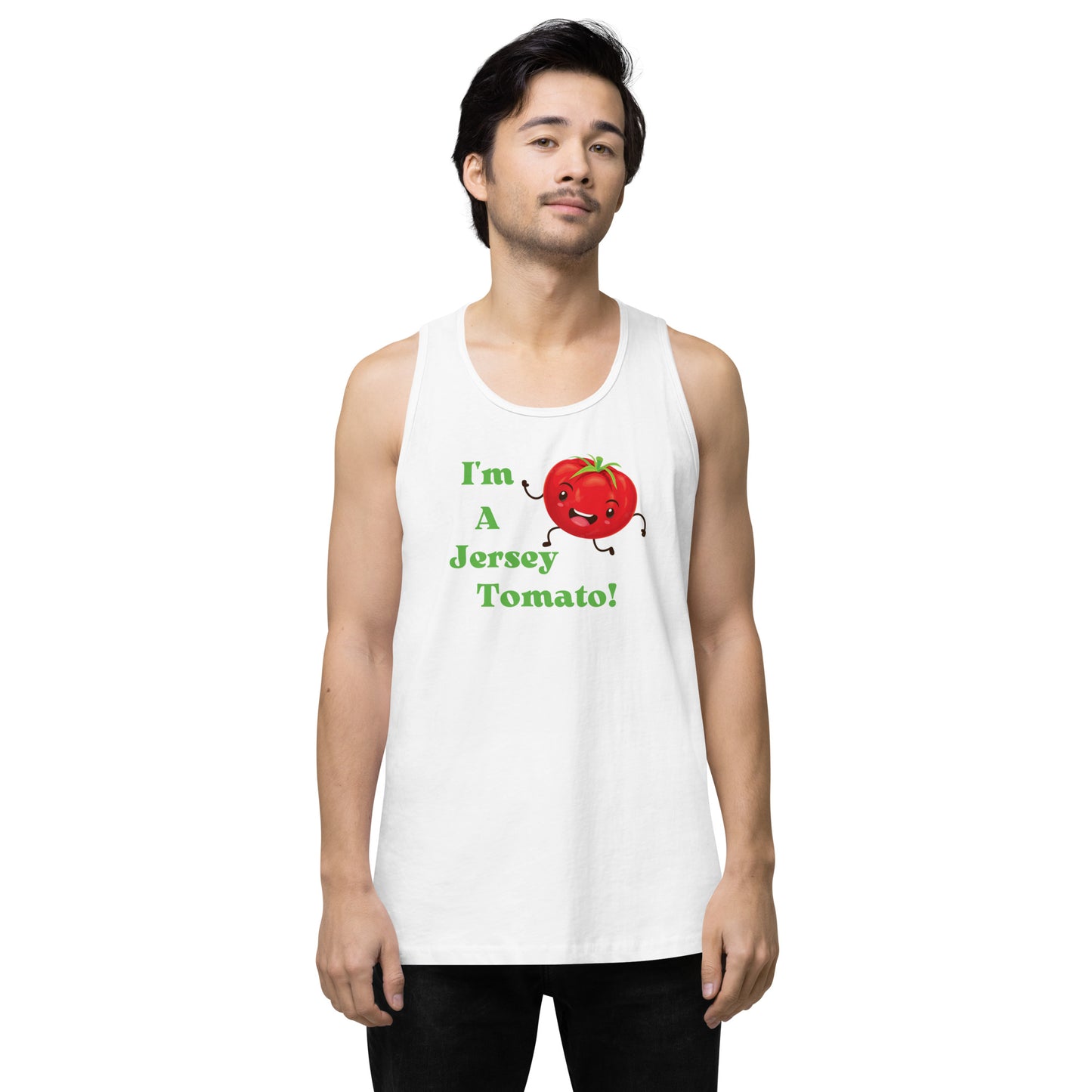 Jersey Tomato Men’s premium tank top