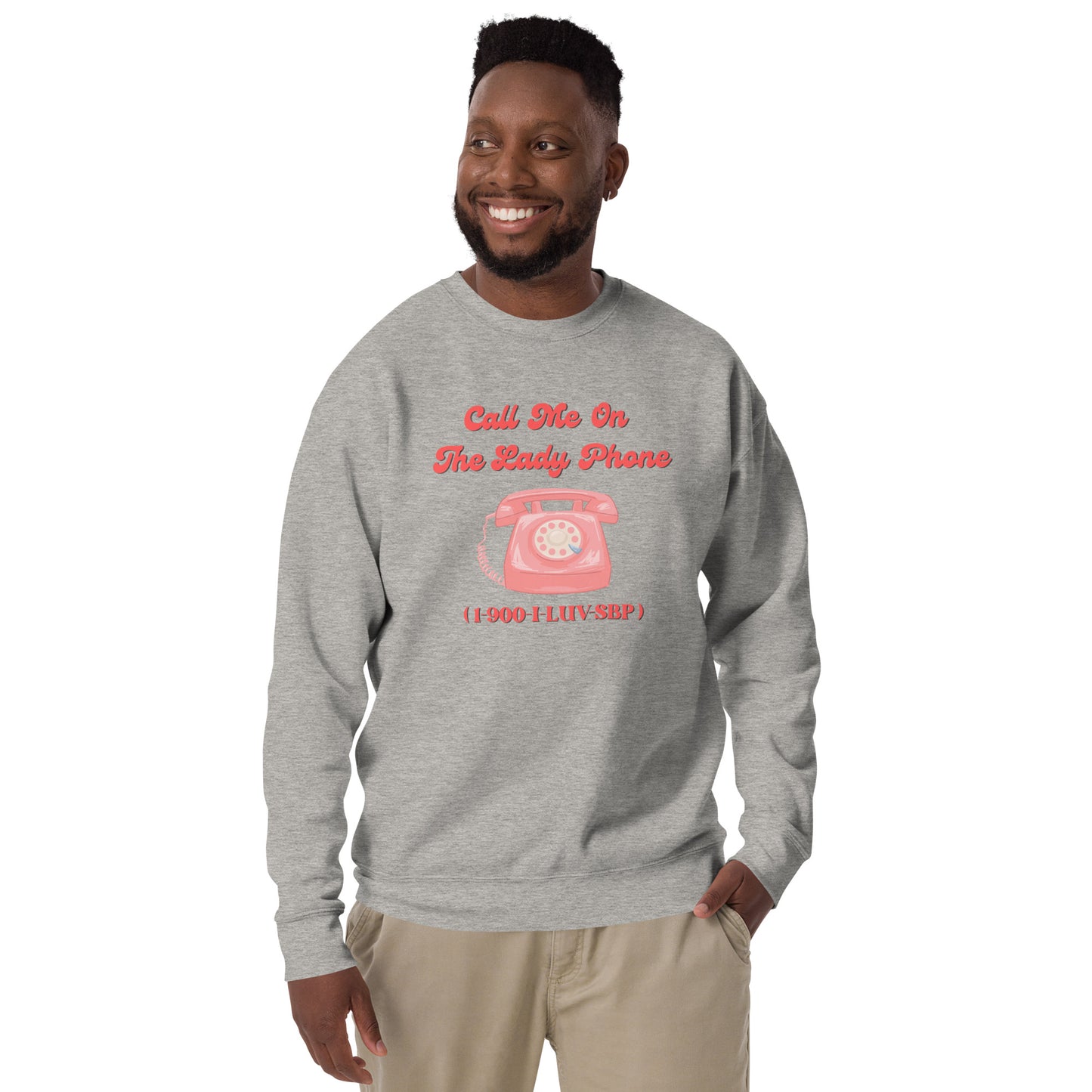 Lady Phone Unisex Premium Sweatshirt