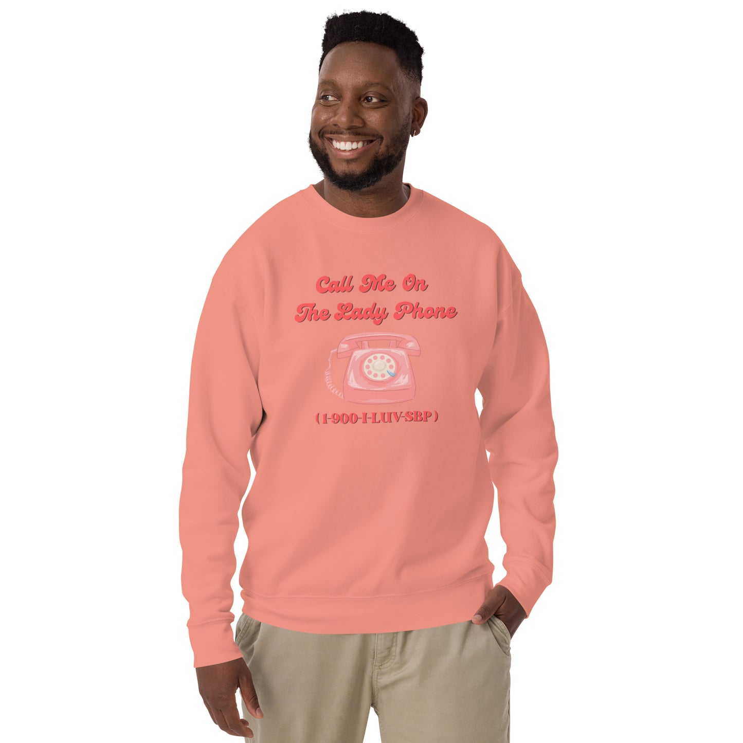 Lady Phone Unisex Premium Sweatshirt