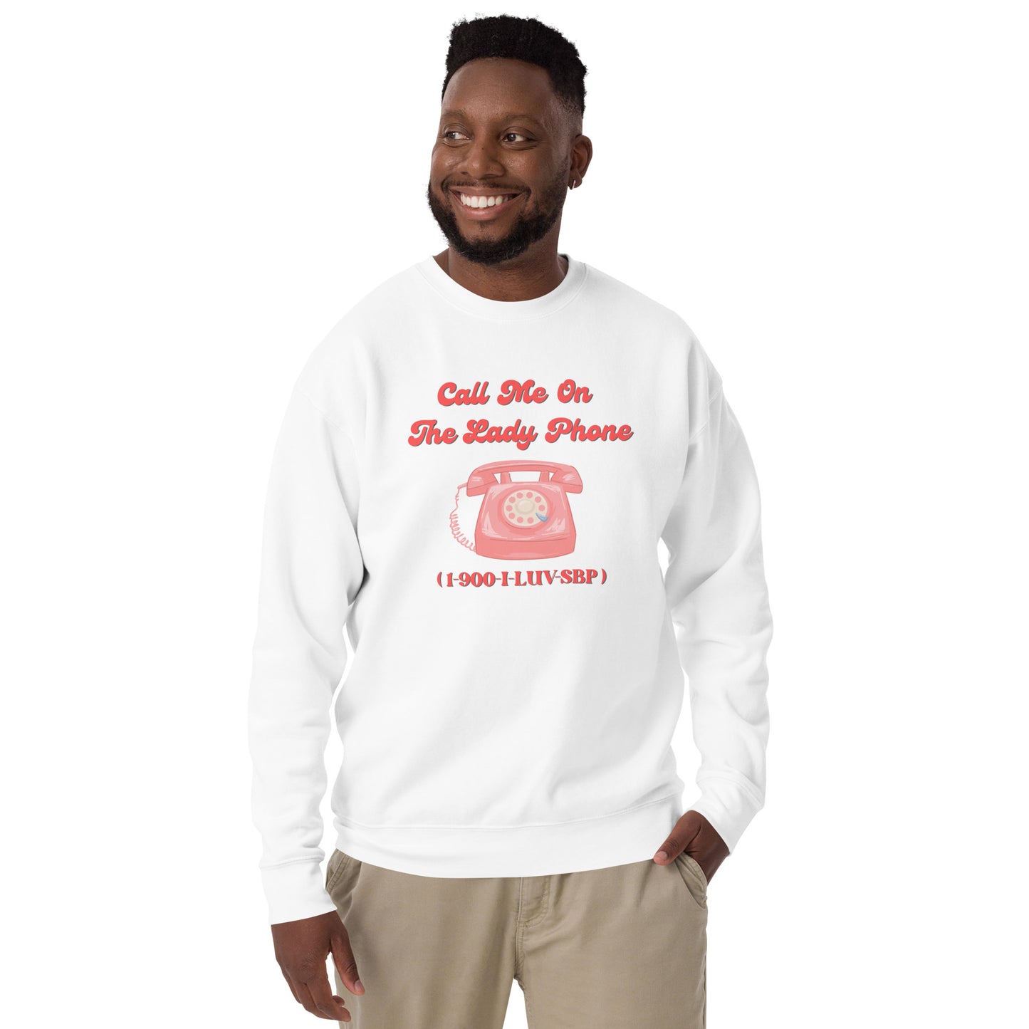 Lady Phone Unisex Premium Sweatshirt