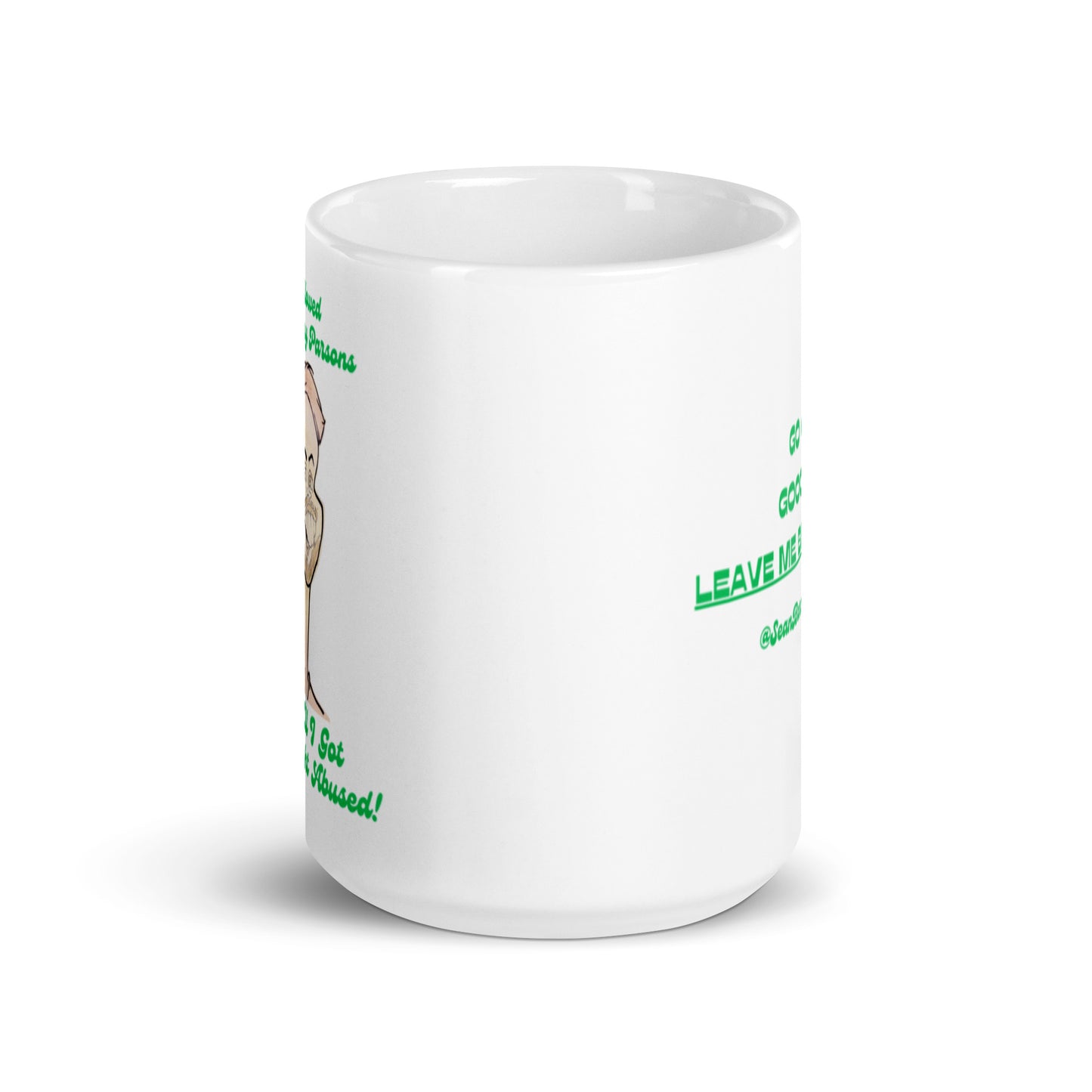 Gaslight Abuse White glossy mug