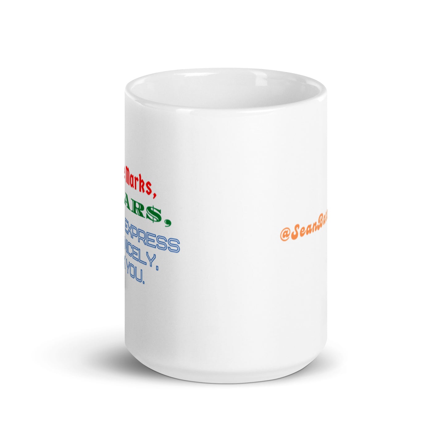 Private Dancer White glossy mug