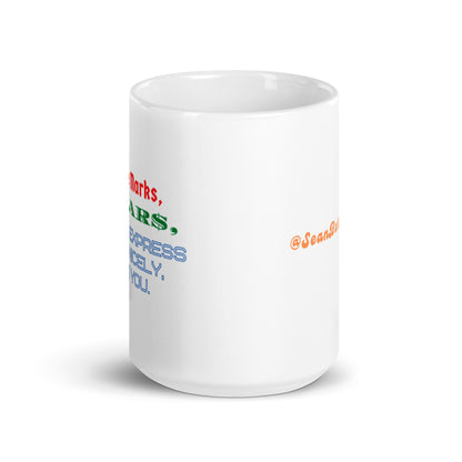 Private Dancer White glossy mug