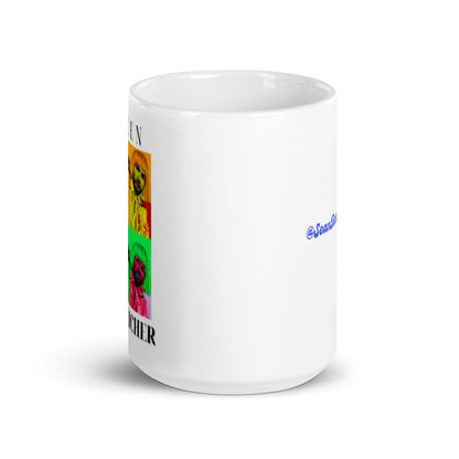 Pop Art Helen White glossy mug