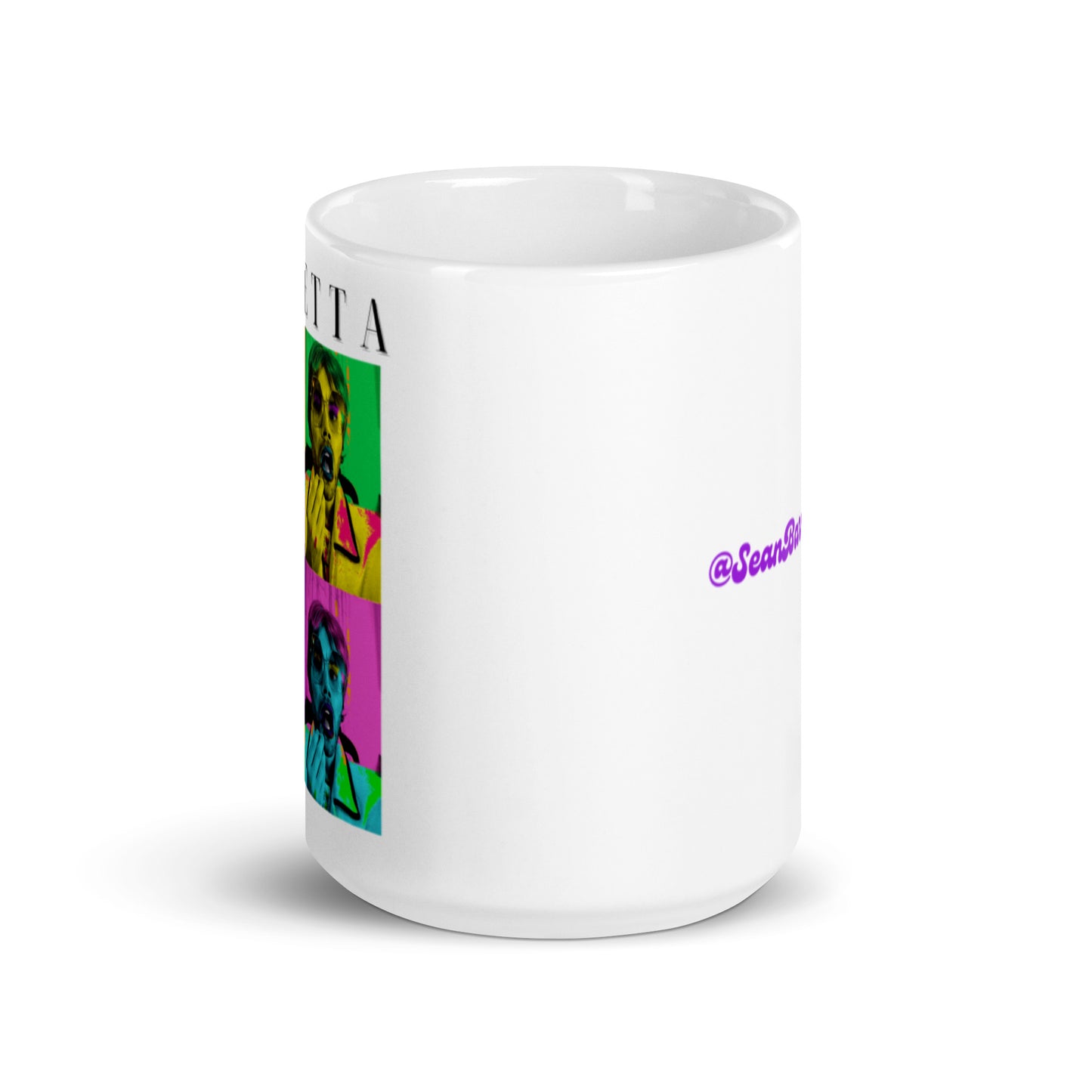 Pop Loretta White glossy mug