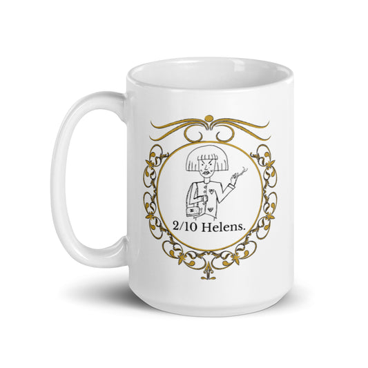 2/10 Helens White glossy mug