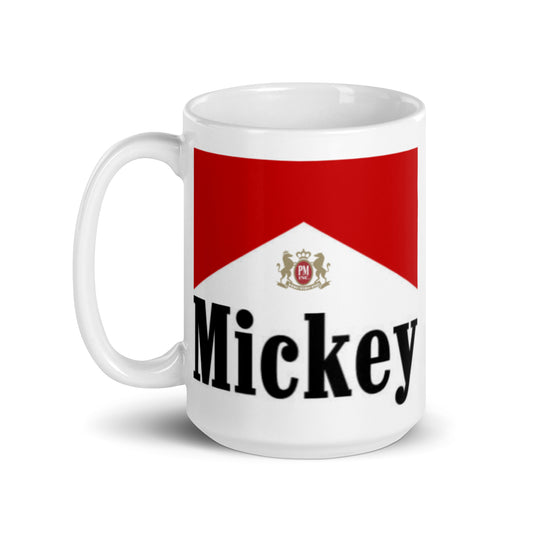 Mickey Reds White glossy mug