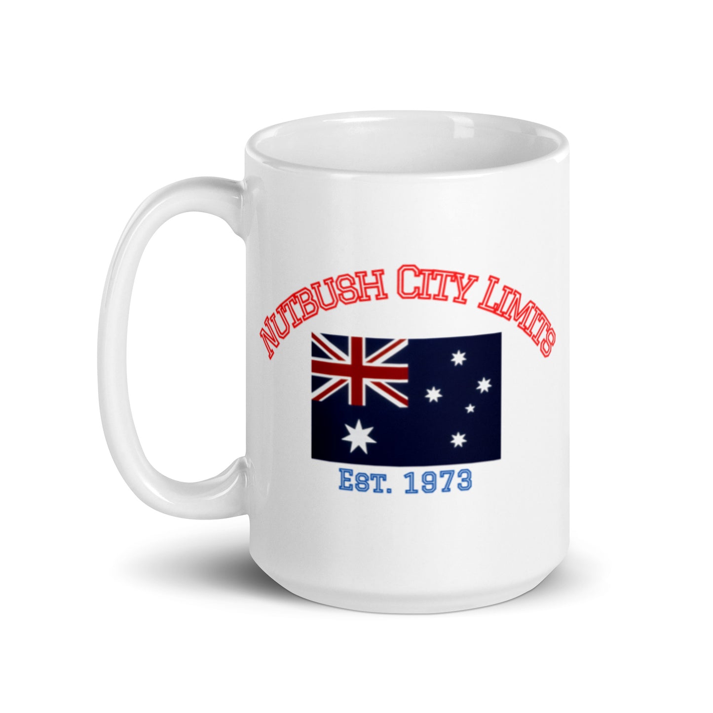 Nutbush City Limits White glossy mug