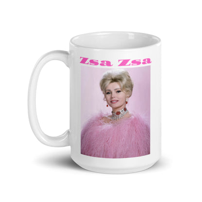 Zsa Zsa White glossy mug