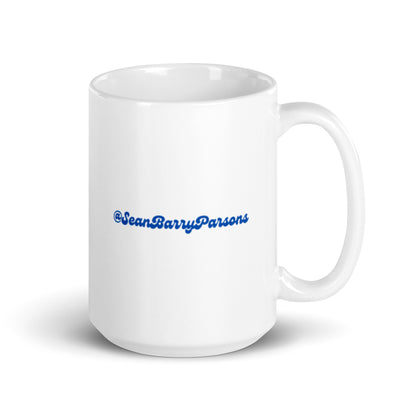 The Garden State White glossy mug